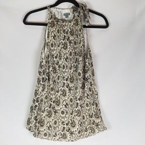 Ann Taylor Sleeveless Side Zip 100% Silk Top Sz 14